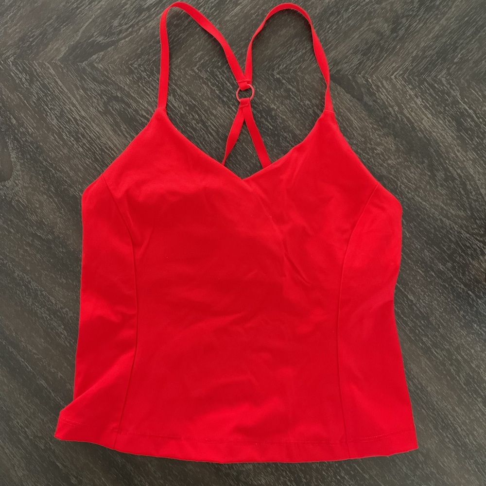 Outdoor Voices Red Strappy Top